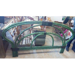 BOIS DE LIT ROTIN VERT 