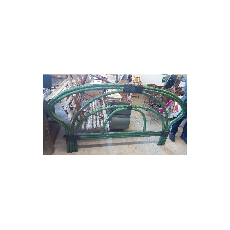 BOIS DE LIT ROTIN VERT 