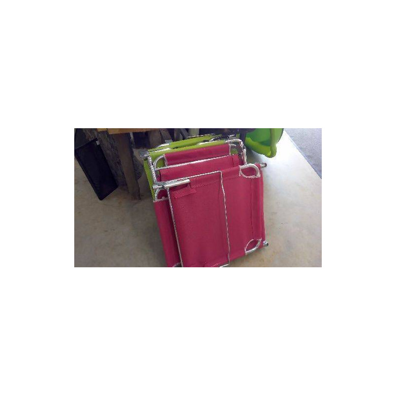 RELAX DE PLAGE ALU ET TOILE 