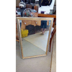 MIROIR RECTANGLE DORÉ À LA...