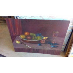NATURE MORTE COUPE DE FRUITS