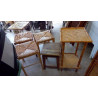 TABOURET BOIS OU PAILLÉ