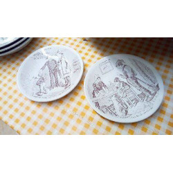 PAIRE D\'ASSIETTES DÉCO ST...