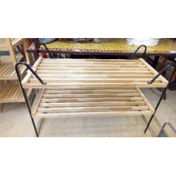 ÉTAGÈRE BOIS ET TUBES