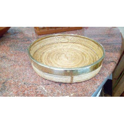 PLAT DECO ROND TRESSÉ