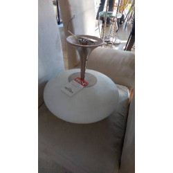 PLAFONNIER  VERRE BLANC