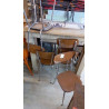 LOT DE 6 CHAISES FORMICA 