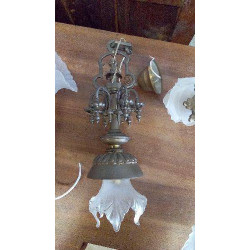 SUSPENSION LAITON FLEURS