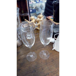 FLÛTES VERRE LA PAIRE