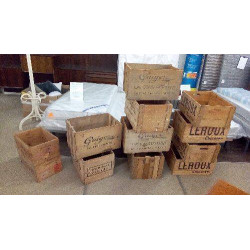 CAISSE BOIS PUBLICITAIRE 