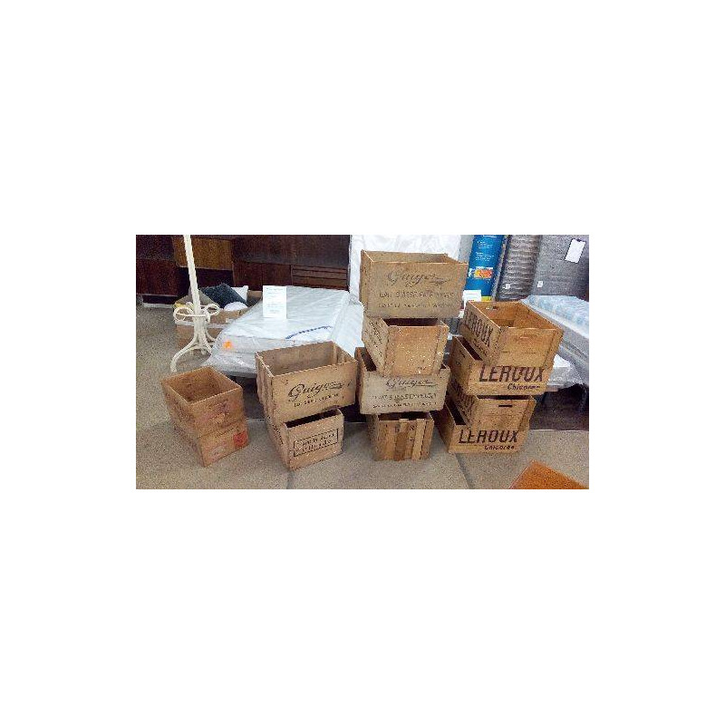 CAISSE BOIS PUBLICITAIRE 