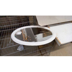 MIROIR BOIS OVALE