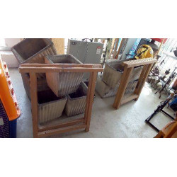 PAIRE DE TRÉTEAUX BOIS