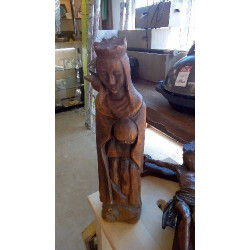 VIERGE BOIS SCULPTÉ