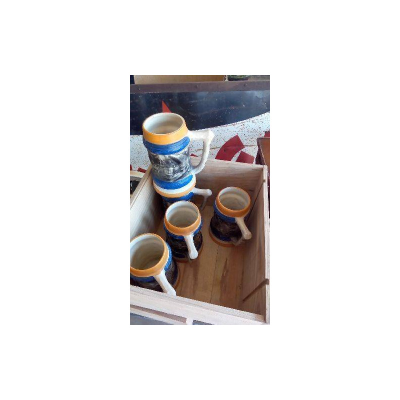 CHOPE FAÏENCE LOT DE 5