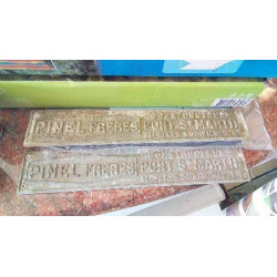 PLAQUE PUBLICITAIRE ALU