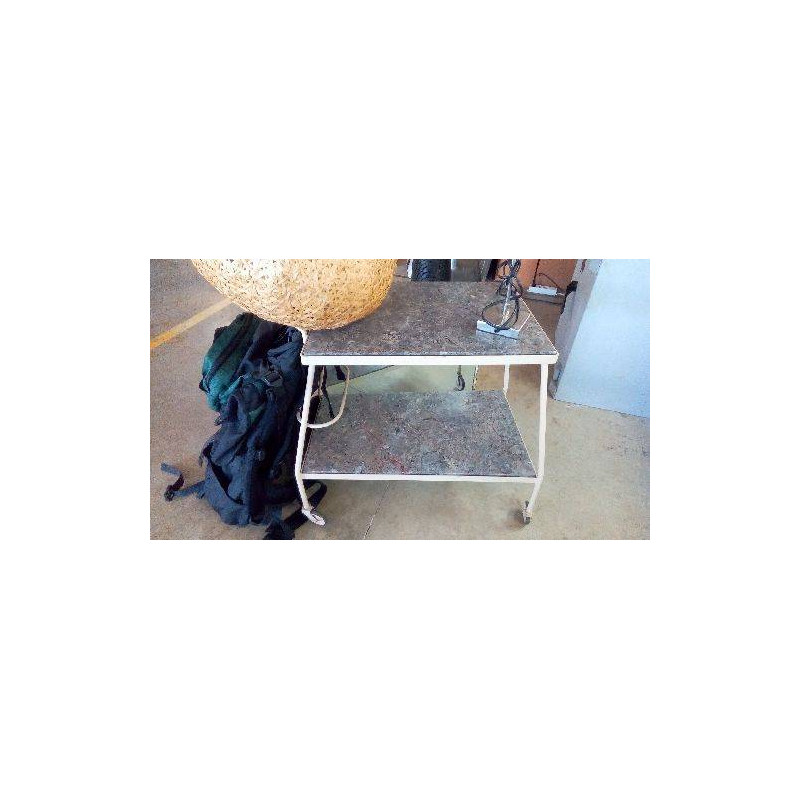 DESSERTE À ROULETTES MARBRE