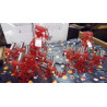 LUSTRE STYLE MURANO PAMPILLES ROUGE