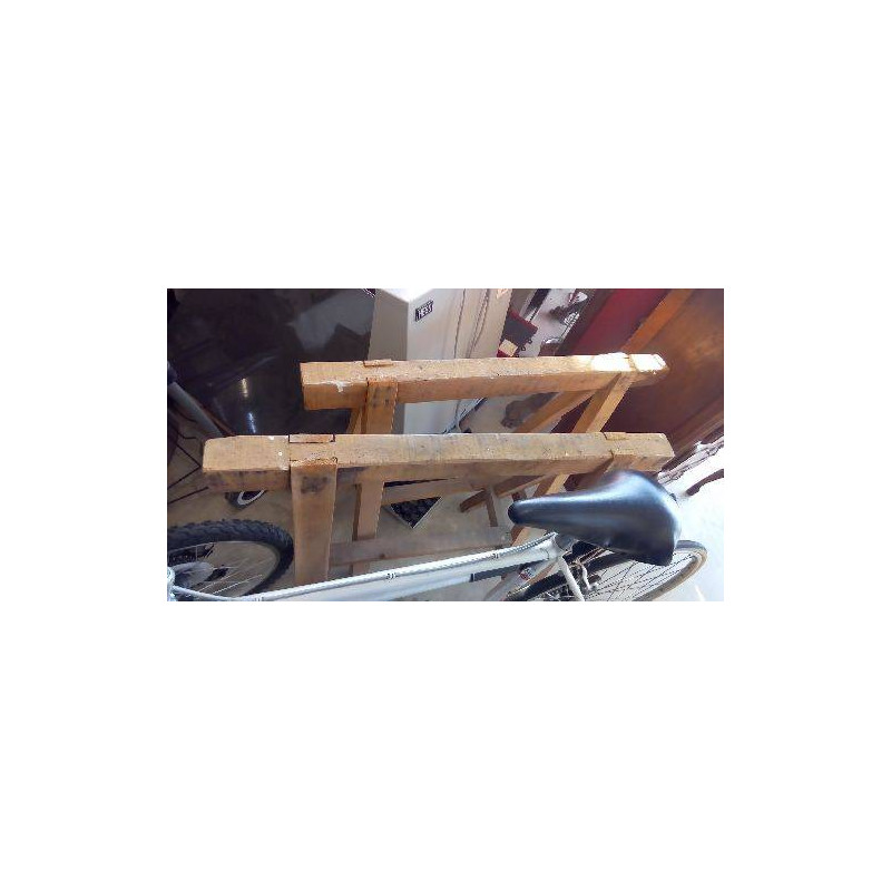 TRÉTEAUX BOIS FIXE LA PAIRE