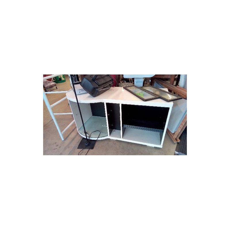 MEUBLE TV/HI-FI LAQUÉ ANNÉES 80 DAVID LANGE