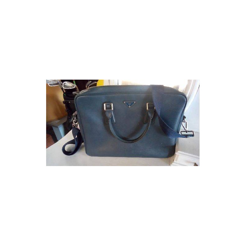 SACOCHE PRADA BLEU GRIS (VAL 2900€)