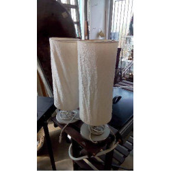 PAIRE DE LAMPES TISSU