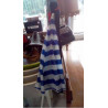 PARASOL BLEU BLANC