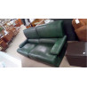 CANAPÉ CUIR VERT EN L\'ÉTAT