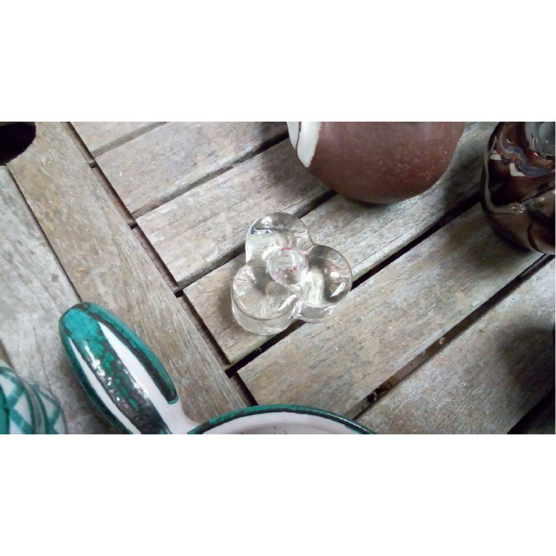 BOUGEOIR VERRE TRÈFLE