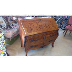 SECRÉTAIRE GALBÉ BOIS DE ROSE