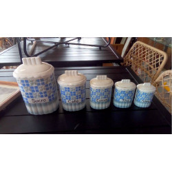 SÉRIE DE 5 POTS À ÉPICES 