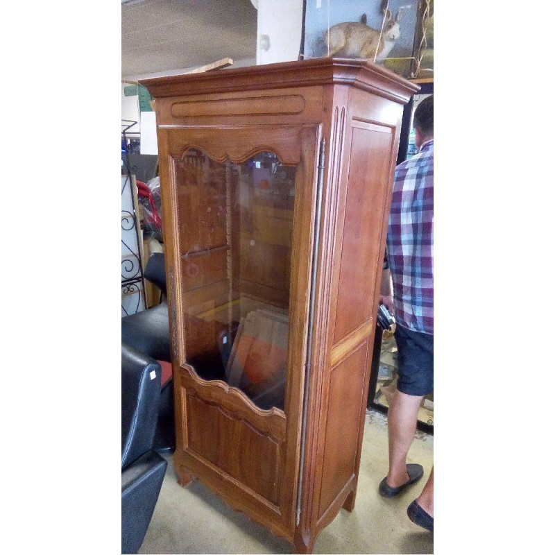 VITRINE ARGENTIER MERISIER STYLE LOUIS XV