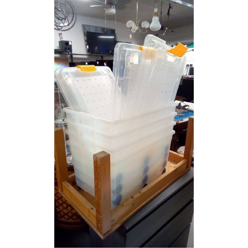 BAC DE RANGEMENT ROULETTES COUVERCLE