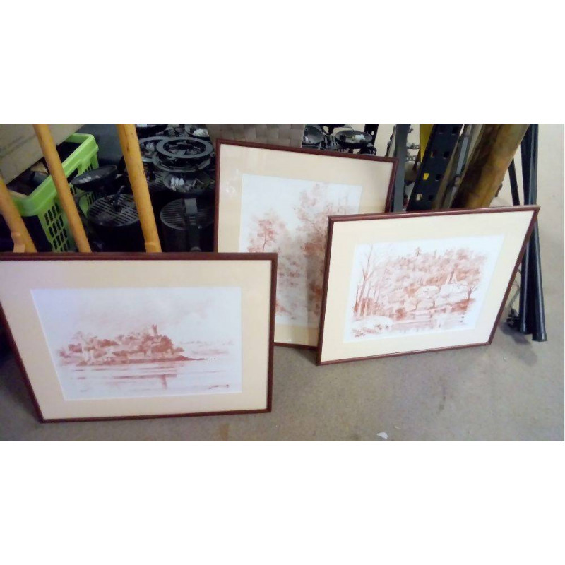 DESSIN PASTEL BORDS DE RANCE DINAN