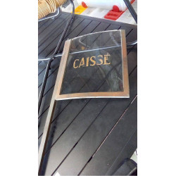 PANNEAU VERRE BOMBÉ GRAVÉ...