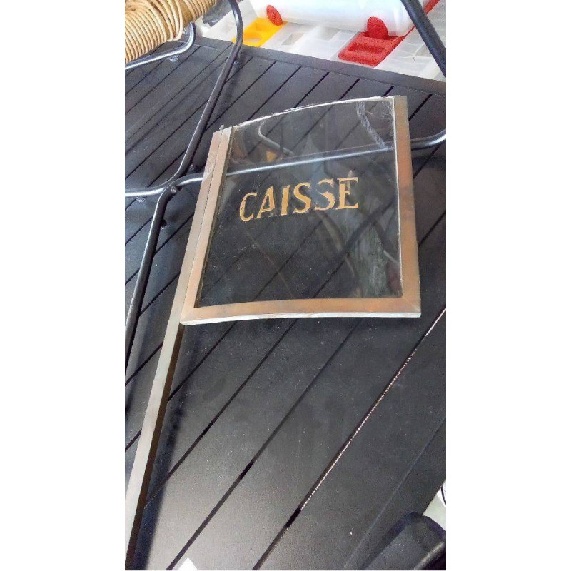 PANNEAU VERRE BOMBÉ GRAVÉ CAISSE