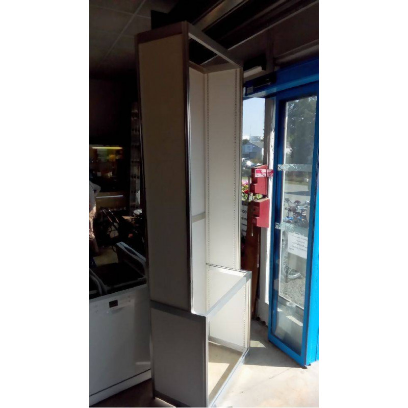 ÉTAGÈRE BIBUS ANNÉES 80 ALU ET MÉLAMINÉE