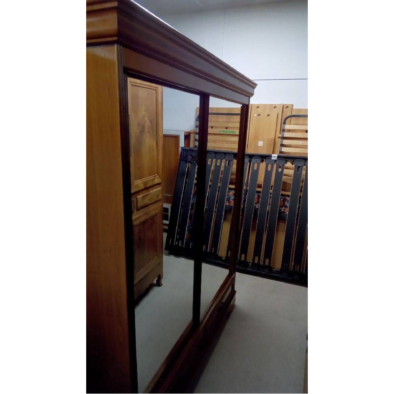 DRESSING MERISIER MIROIR 2 TIROIRS