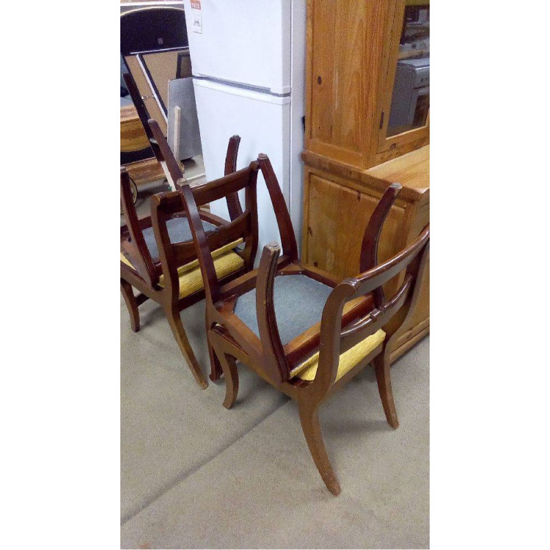 4 CHAISES DE STYLE ANGLAIS