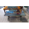 TABLE BASSE FER FORGÉ MIROIR