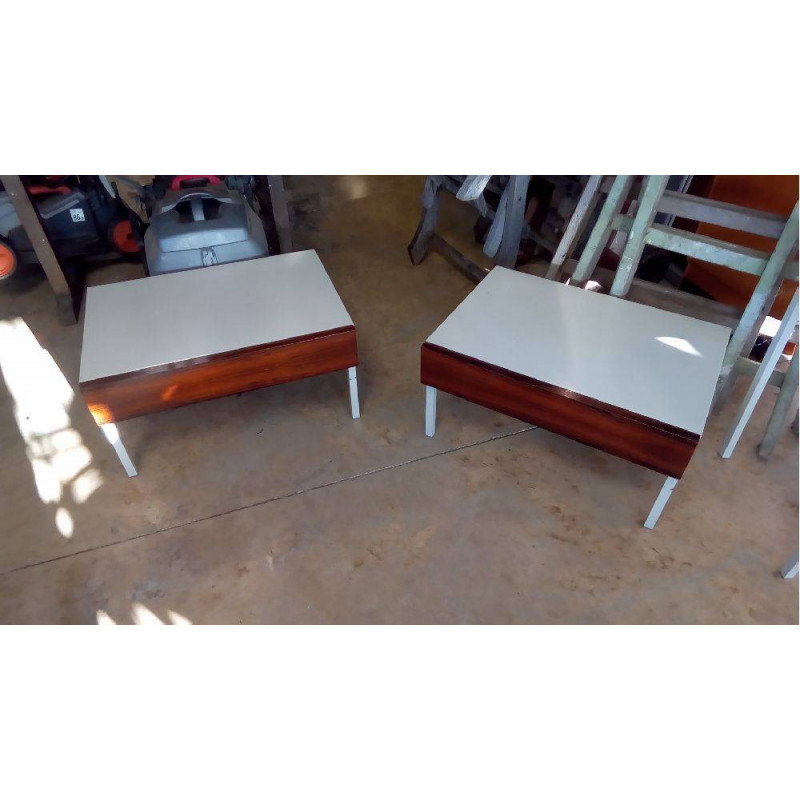 PAIRE DE CHEVETS OU BOUTS DE CANAPÉ RFA INTERLUBKE