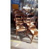 LOT DE 7 CHAISES CHÊNE PAILLÉES AVEC PAILLE SUPP,