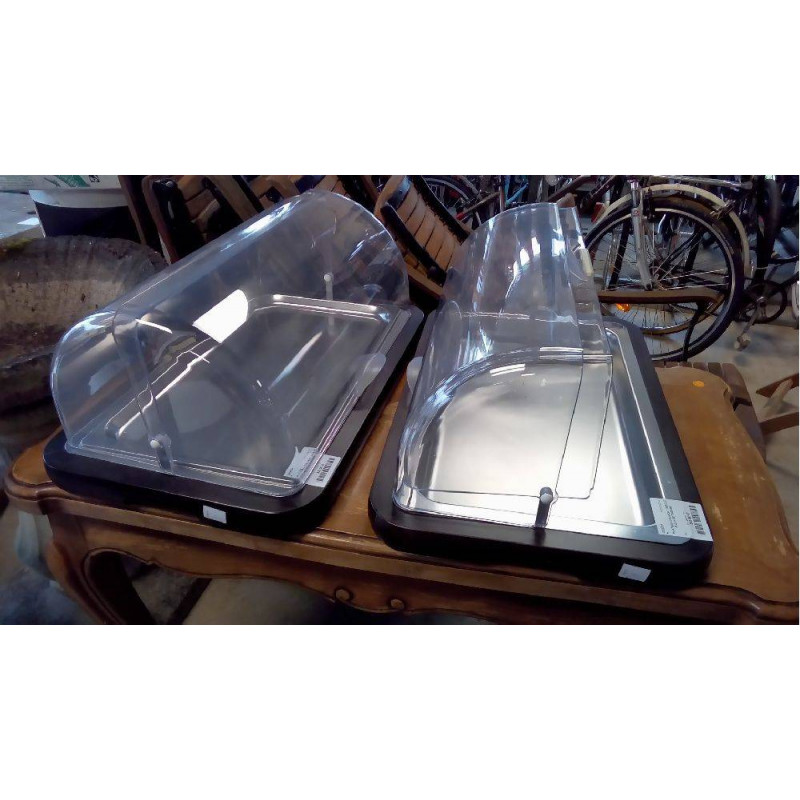 PLATEAU COUVERT  INOX ET PLEXI ISOTHERME 