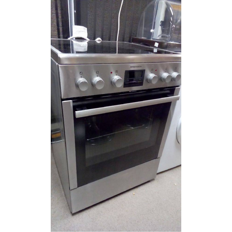 CUISINIÈRE VITRO ARTHUR MARTIN INOX ÉTAT NEUF (VALEUR 849€)