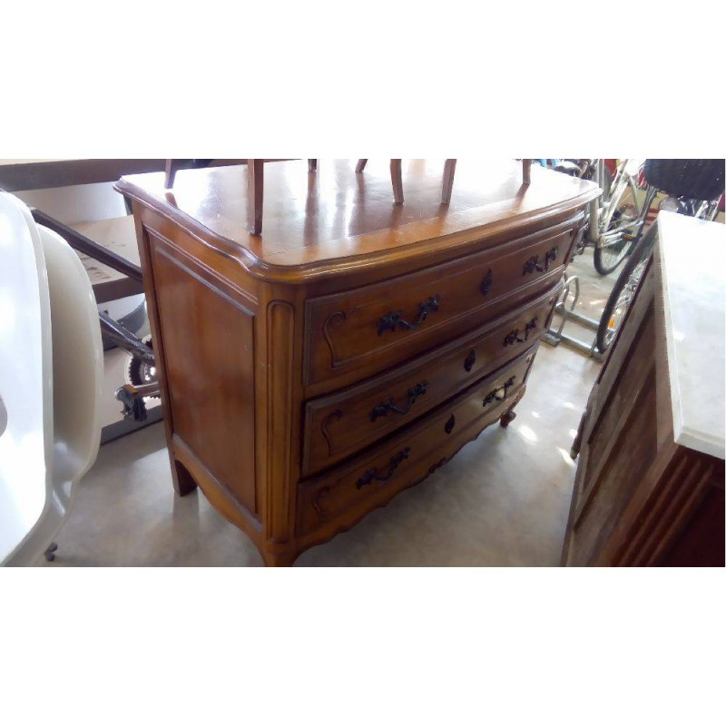 COMMODE MERISIER 3 TIROIRS