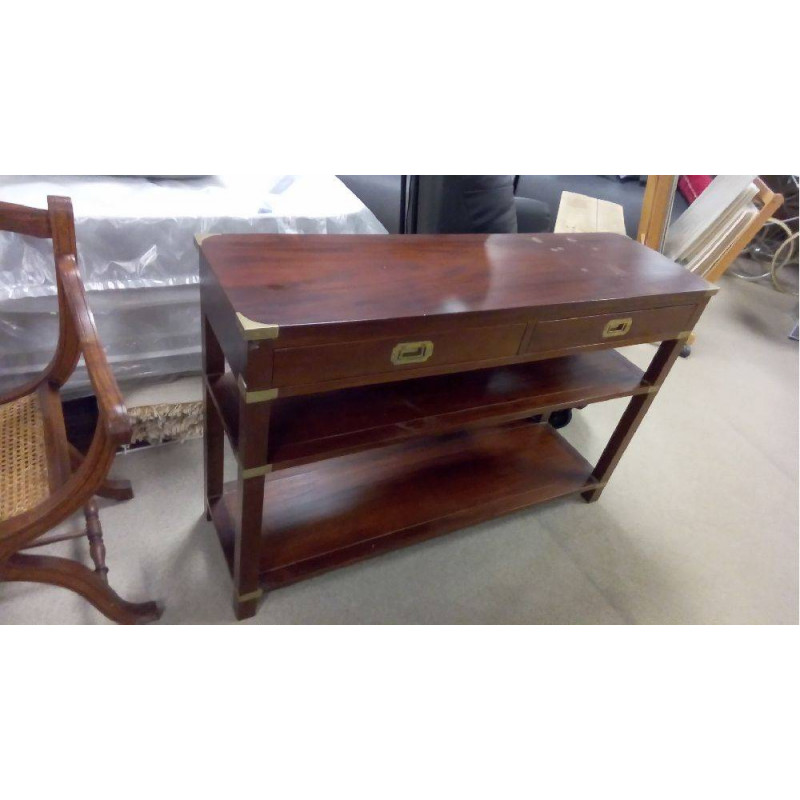 CONSOLE STYLE MARINE BOIS EXOTIQUE