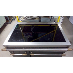 PIANO DE CUISSON LACANCHE 1OOCM TABLE VITROCÉRAMIQUE  5 FEUX 2 FOURS (ANNÉE 2002)