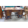 BUREAU ANGLAIS CHÊNE 7 TIROIRS