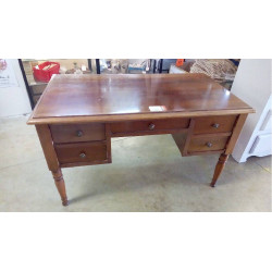 BUREAU MERISIER 5 TIROIRS...