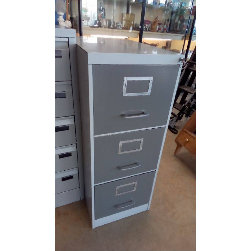 CLASSEUR 3 GRANDS TIROIRS AVEC CLÉ